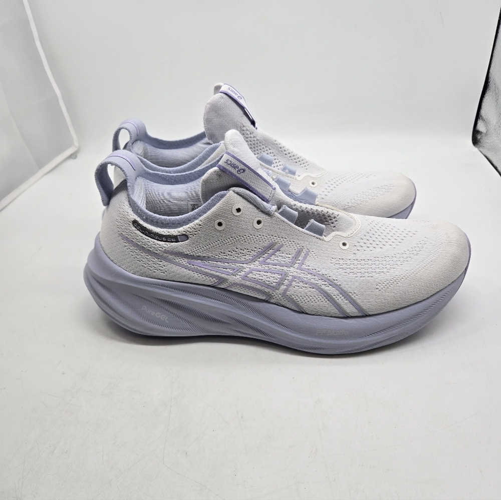 ASICS Women's White and Purple Running Shoes